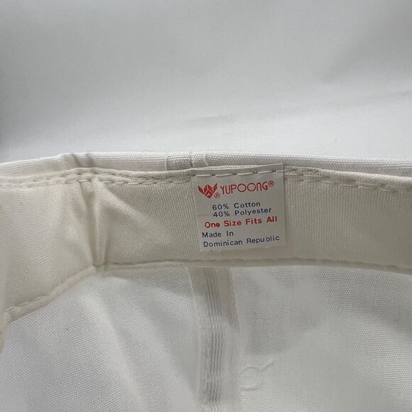 Vintage FPC Seymour Johnson Hat Mens Strapback White Cotton Blend Federal Prison - Picture 8 of 10
